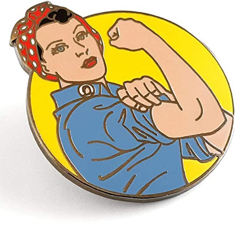 Insanity Rosie the Riveter Enamel Lapel Pin